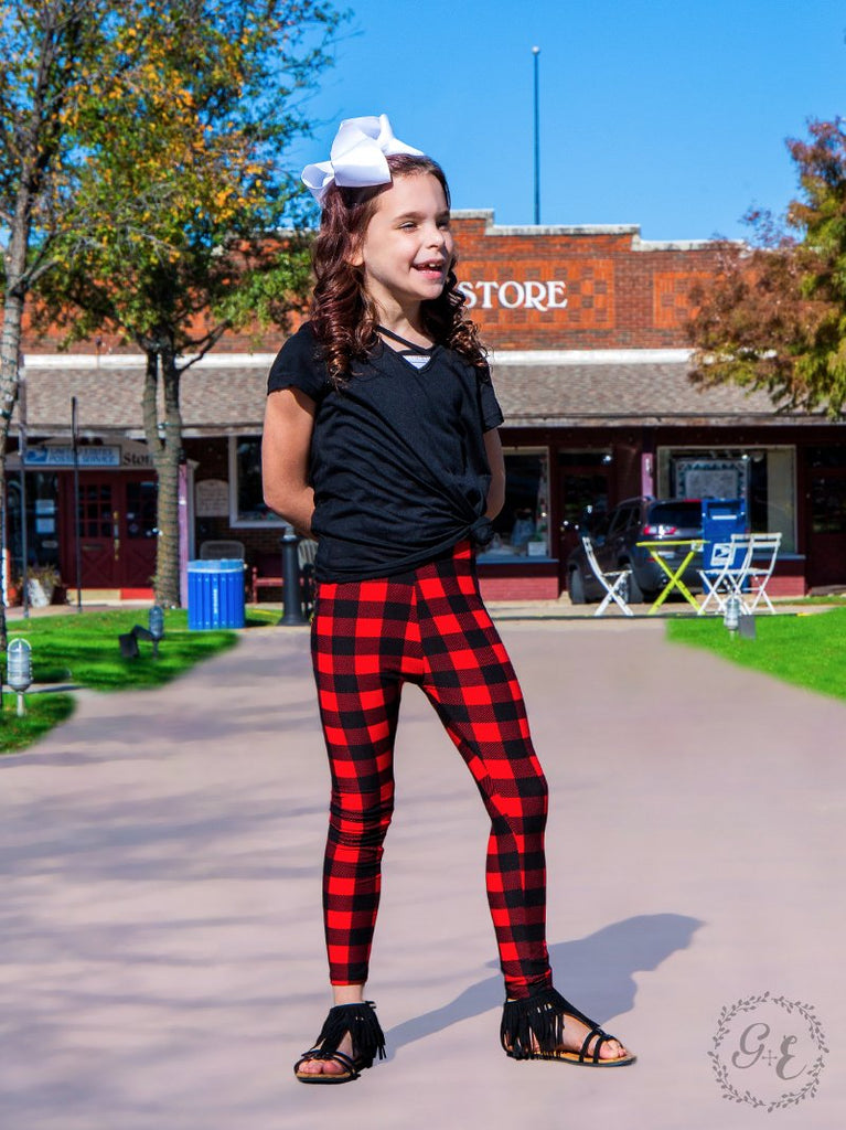 Pink Buffalo Plaid Pajama Set