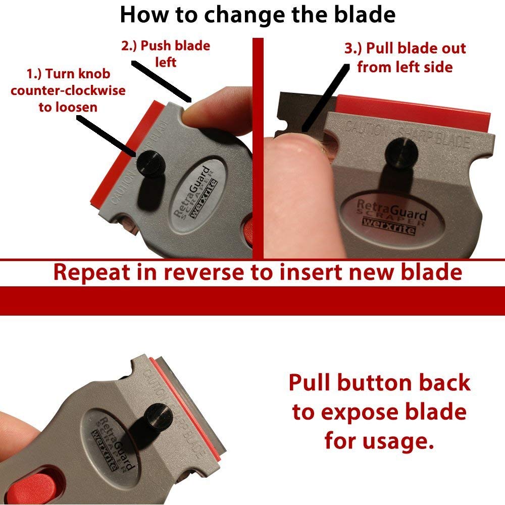 Plamuurmessen Schrapers Retraguard Razor Blade Scraper Tool