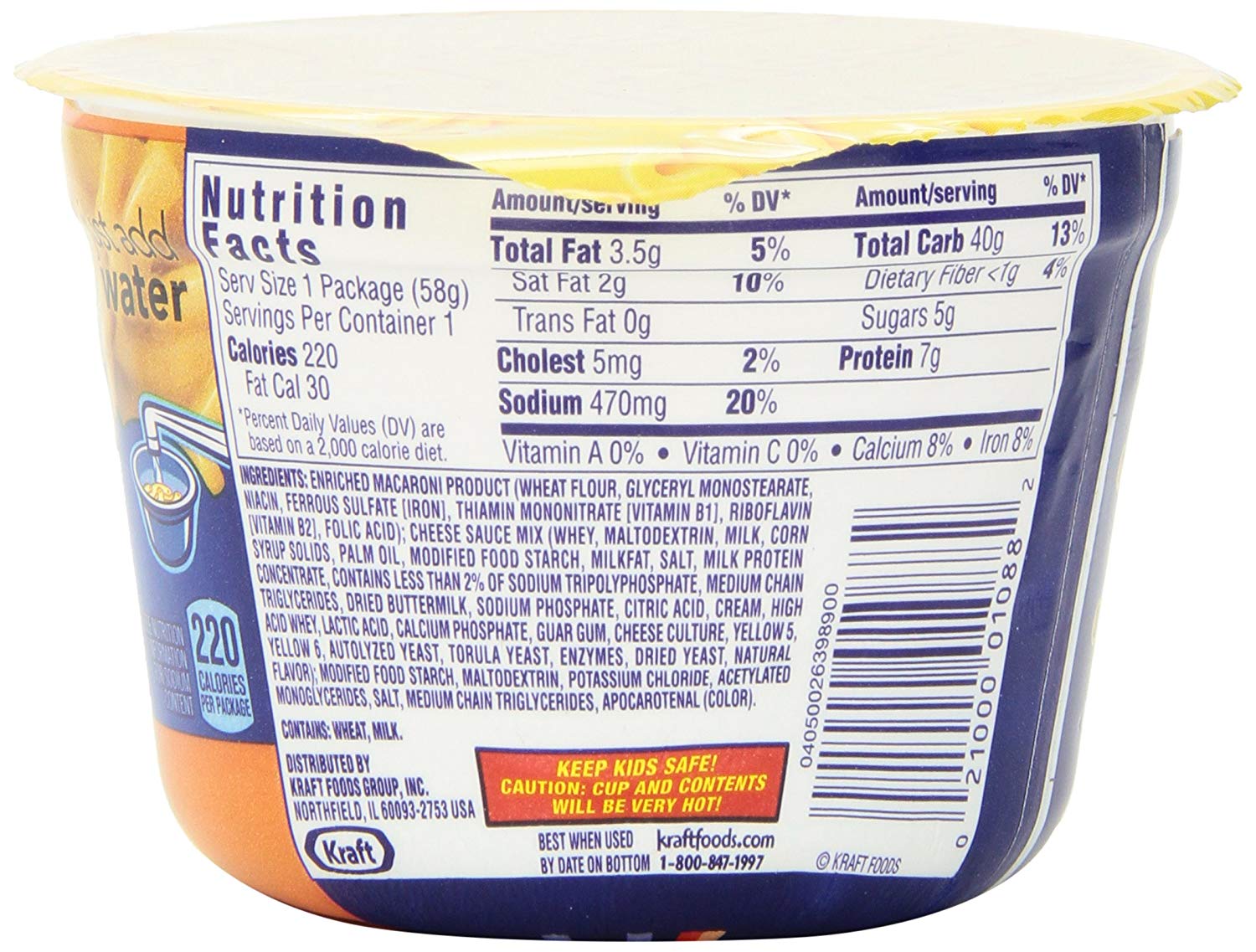 Kraft Macaroni And Cheese Nutrition Label – Runners High Nutrition