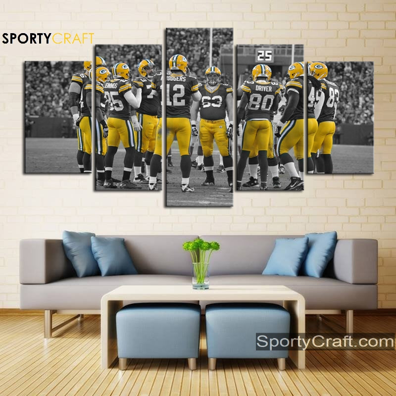 Aaron Rodgers Green Bay Packers Wall Canvas 1 – SportsDexter