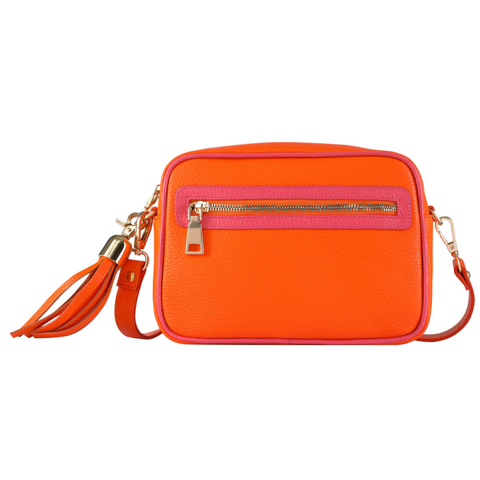 orange cross bag