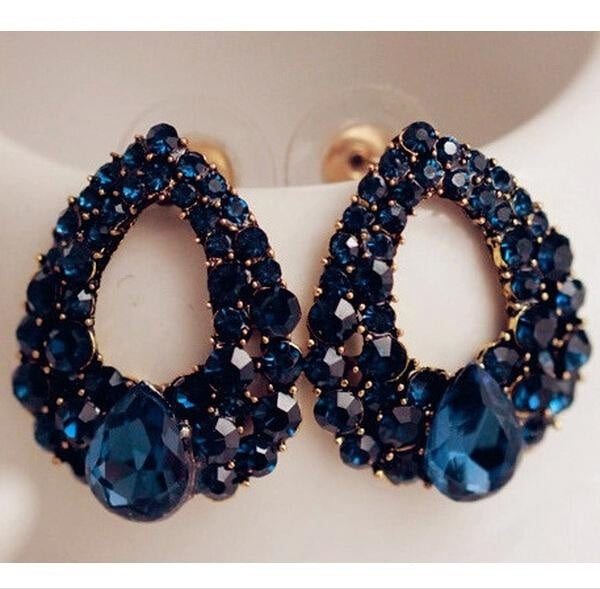 blue earrings