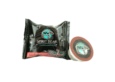 Spirit Bear Coffee Company Eagle Medium Roast Compostable Coffee Pods