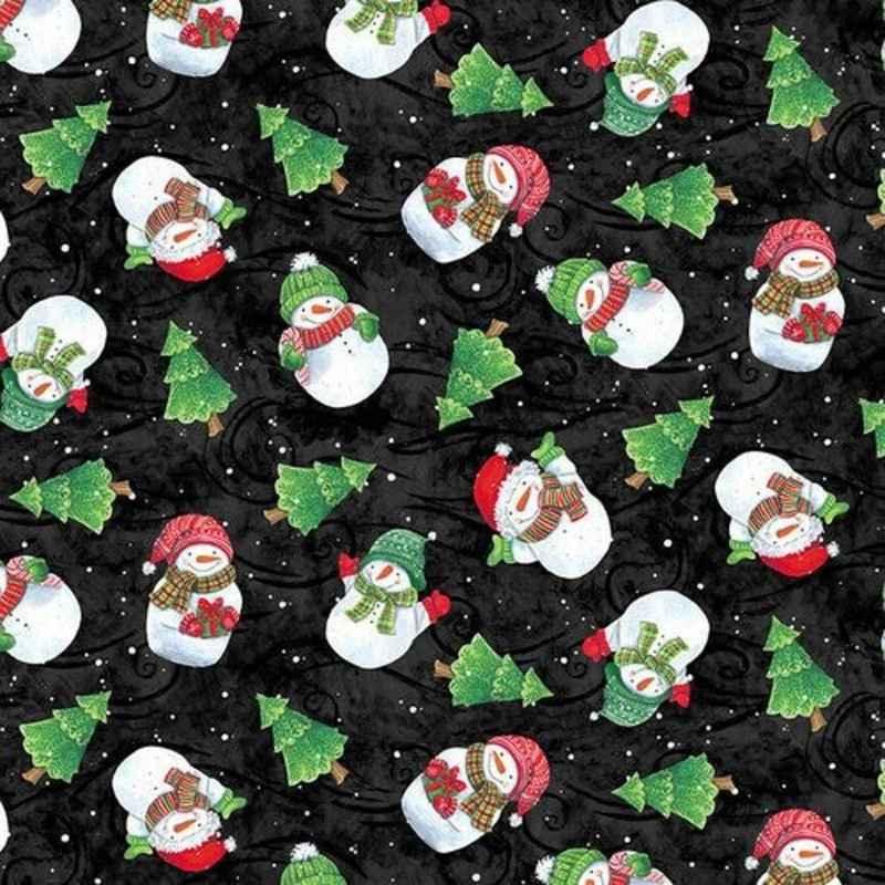 Christmas Flannel, Hedgehog FLANNEL Fabric