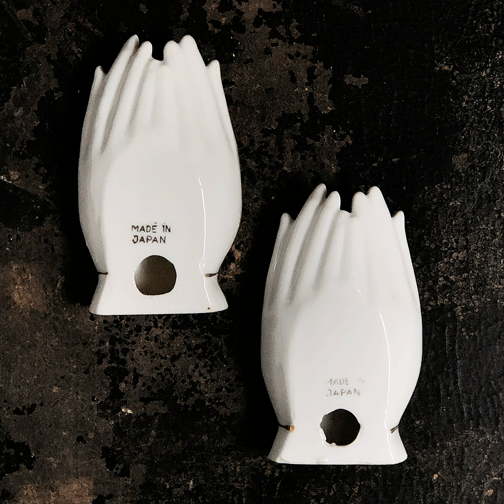 Vintage Ceramic Double Hands Made in Japan