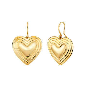 Gold Heart Earring