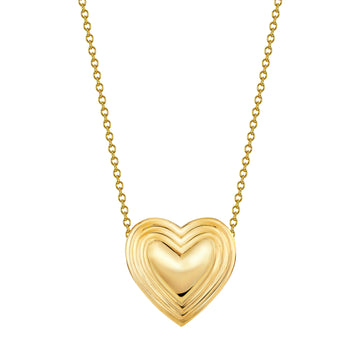 5 Point Grooved Heart Necklace – Sarah Hendler