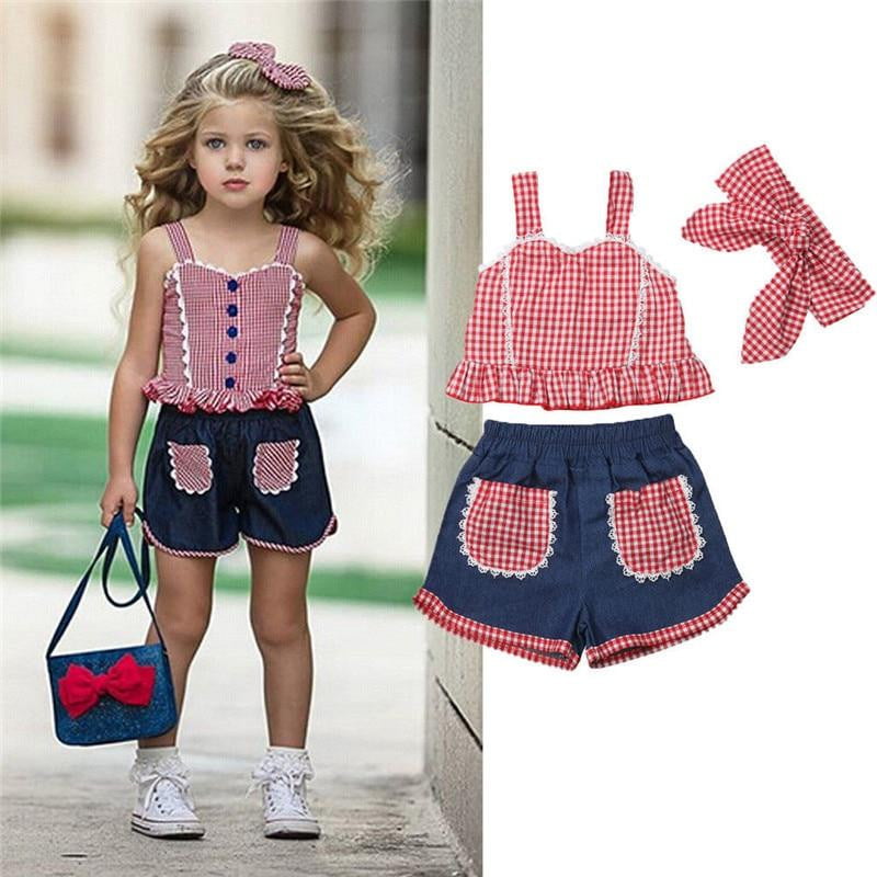 Children girls clothes roupas infantis menina Summer Girl Outfits teen ...