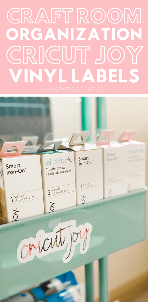 3 Simple tips to Organize your Craft Room with your Cricut JoyExtra