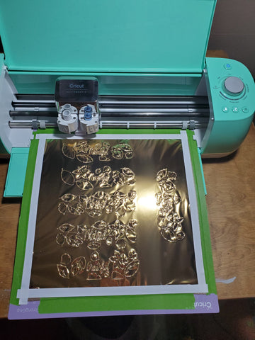 Final book cloth update (details in comments): left is foil quill, right is cricut  transfer kit, second image is foil quill on faux leather. : r/cricut