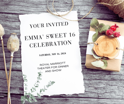 Sweet Sixteen Birthday Invite