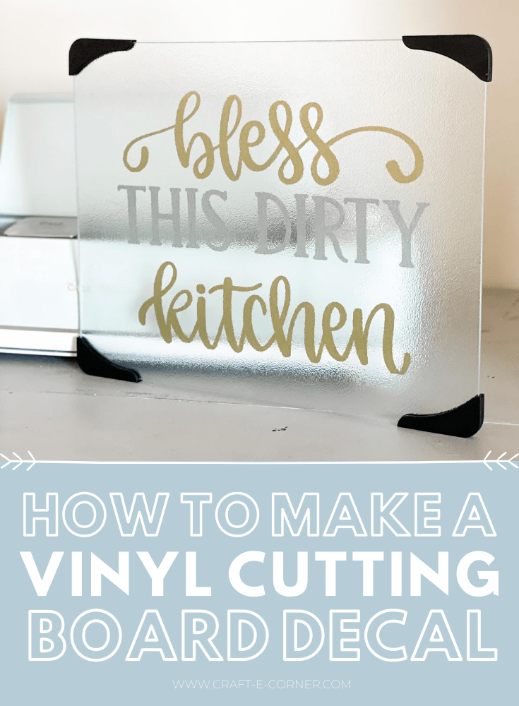 How to Make a Cricut Vinyl Decal for Cutting Board