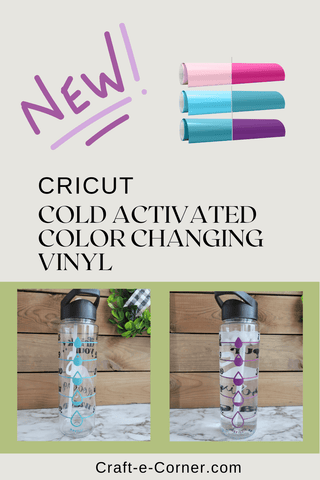 Cold Color Changing Vinyl, Permanent Vinyl Sheets for Cricut Craft