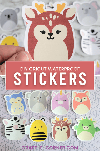 How to Make Stickers With Cricut For Beginners EASY  Print Then Cut DIY  Stickers With Cricut Maker 