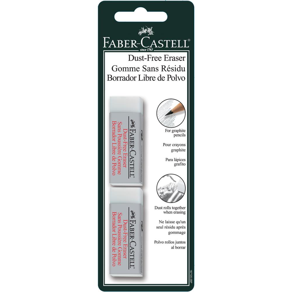 Faber-Castell knead Erasers - Drawing Art kneaded Erasers Large size - 4  Pack (Assorted Colors)