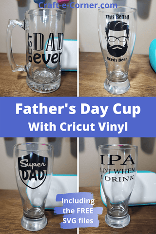 How To Add Vinyl On Beer Can Glass, Easy Cricut DIY