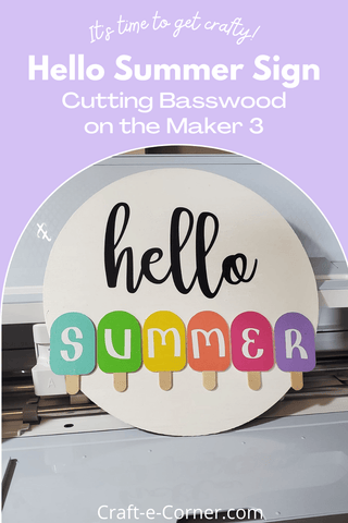 Tips for Cutting Basswood with a Cricut Maker