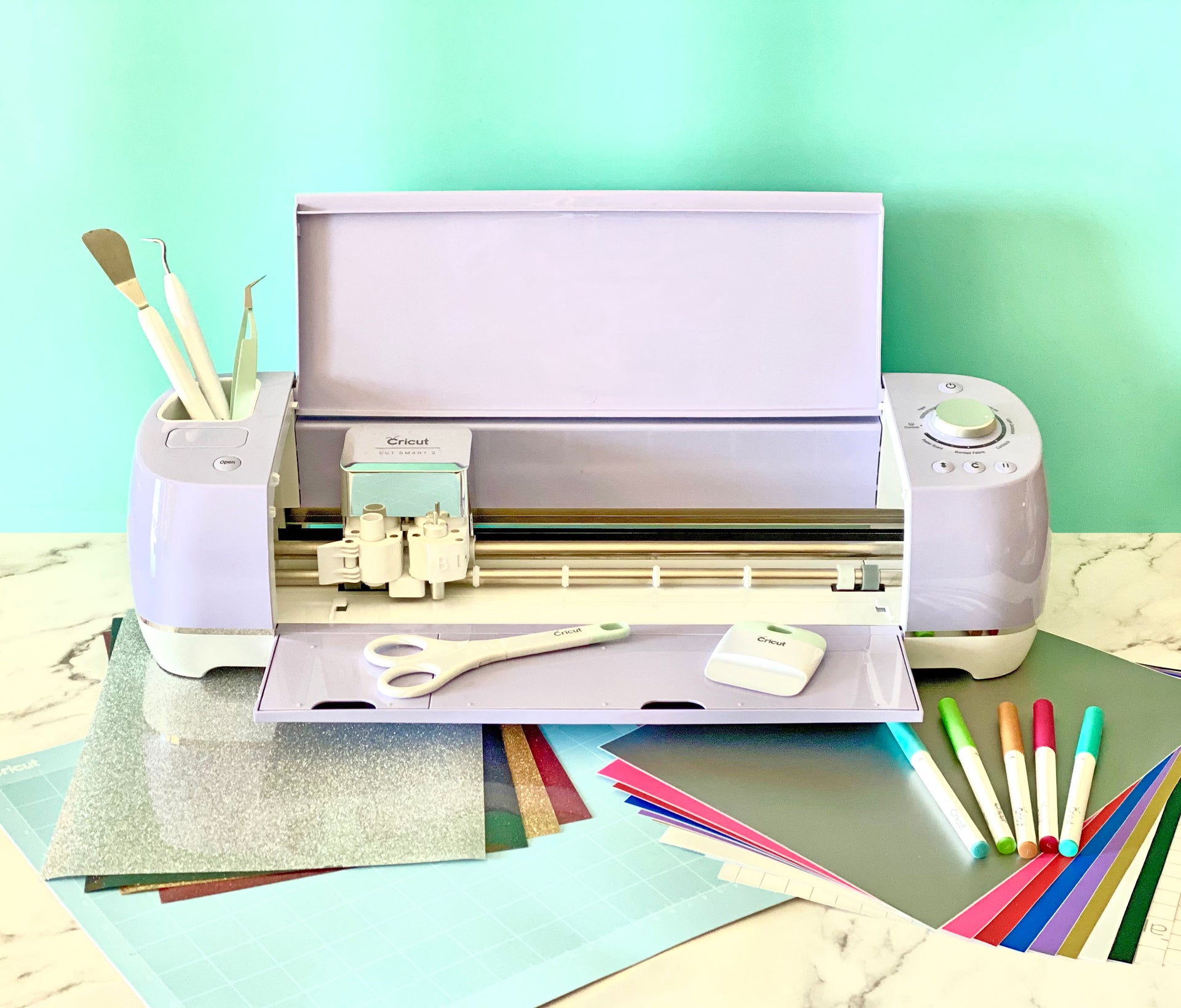 Cricut Joy Xtra Machine with Permanent Smart Vinyl Sampler Packs, Transfer  Tape and Tool Set Bundle