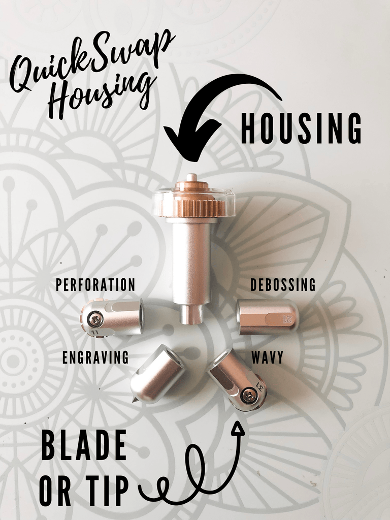 Cricut QuickSwap Housing Blade Bundle Engrave Perforate Deboss