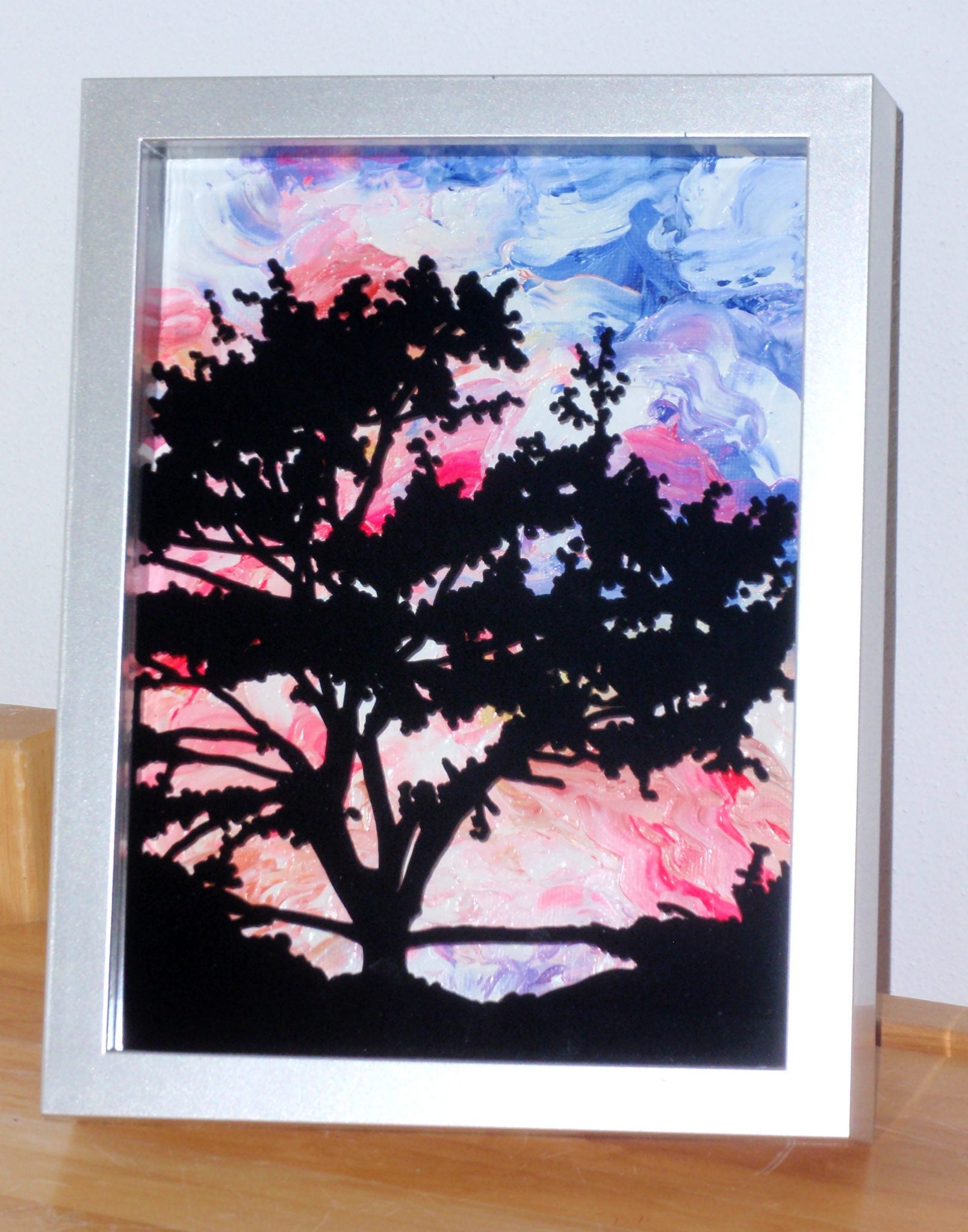 Silhouette Painting in Shadow Box