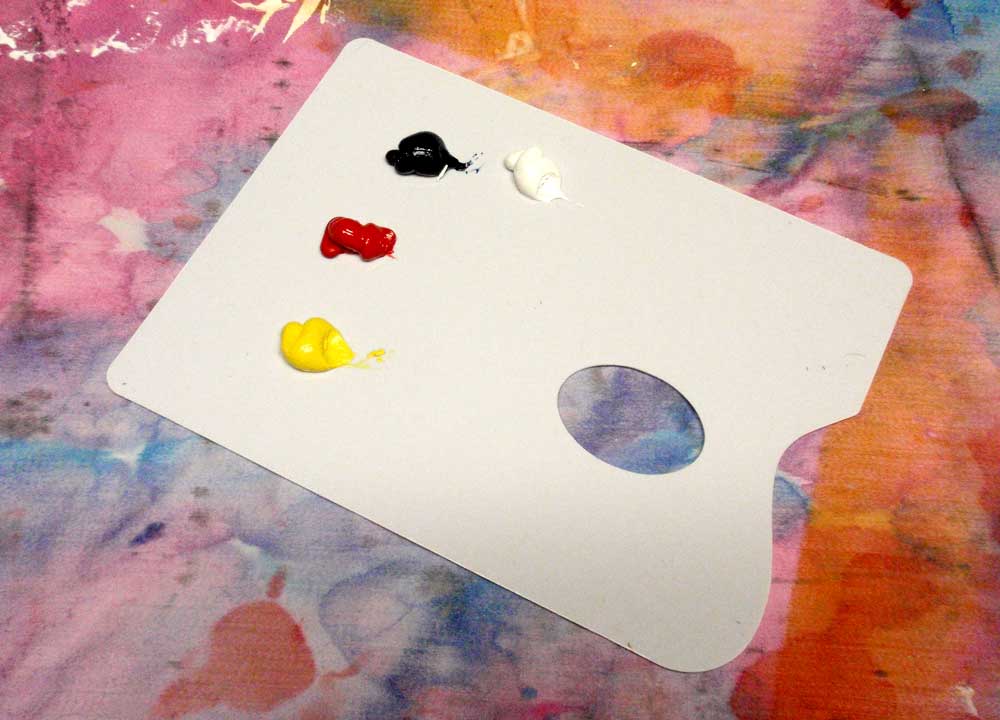 Paint on palette