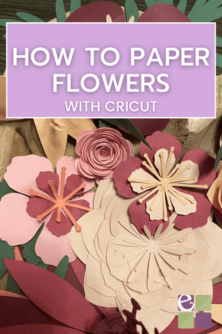 Paper flowers Pinterest pin