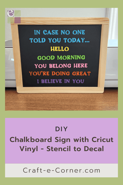 How to Create Vinyl Chalkboard Art