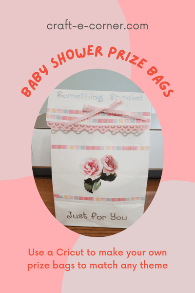 Beginner Cricut Project - Baby Shower Prize Bags