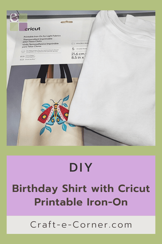 Birthday Shirt with Cricut Printable Iron-On