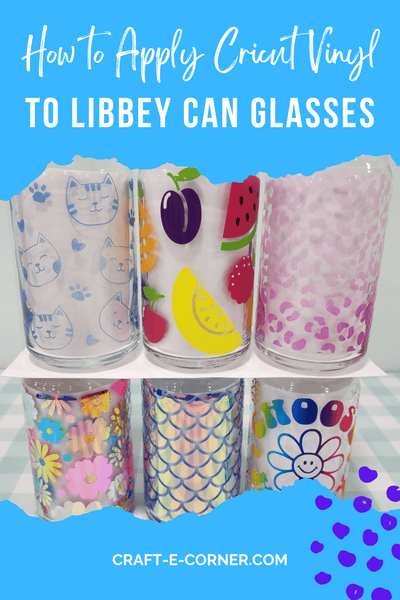 How to Apply Cricut Vinyl to Libbey Can Glasses