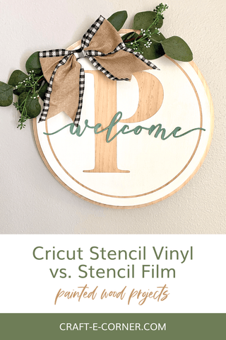 Learn some tips on creating Cricut stencil vinyl for your wood project!