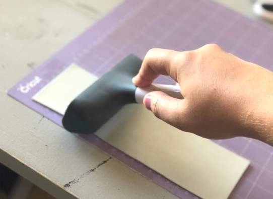 Holographic Iron-on Leather Bookmark Using Cricut