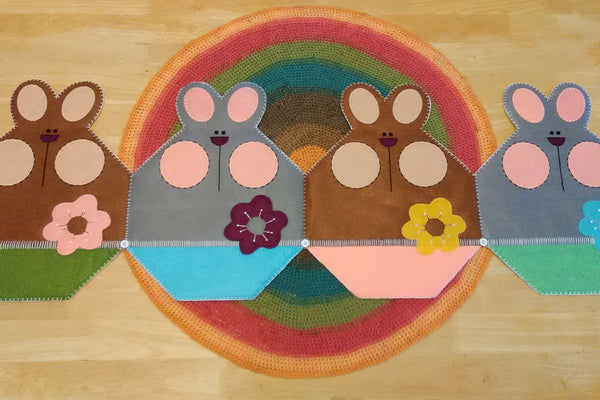 Bunny Table Runner Using Cricut Felt