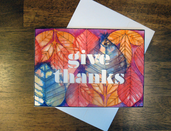 Cricut Thanksgiving Cards With Watercolor and Pens