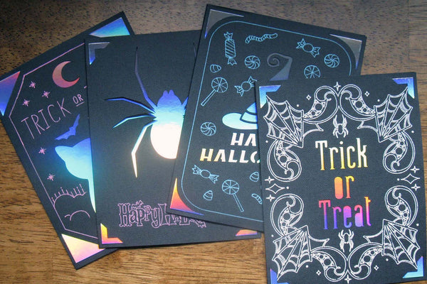 Spooky Halloween Card with Cricut Joy Foil Transfer Kit