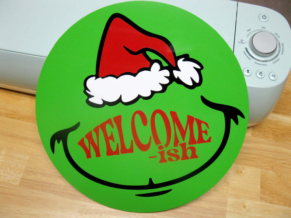 grinch welcome ish sign