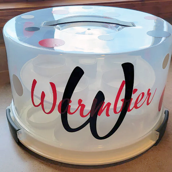 DIY Personalized Cupcake Carrier with Cricut Smart Vinyl