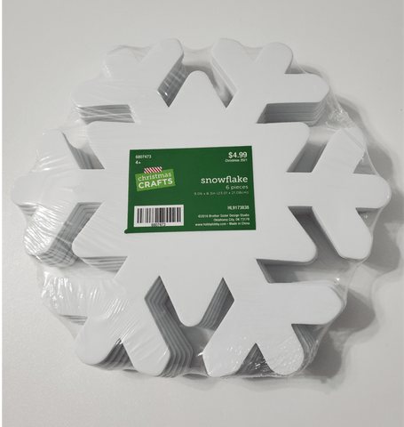 Sheet Of 10 Snowflake Vinyl Decals/D.i.y Project Winter Party