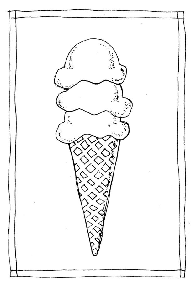 ice cream cone drawing