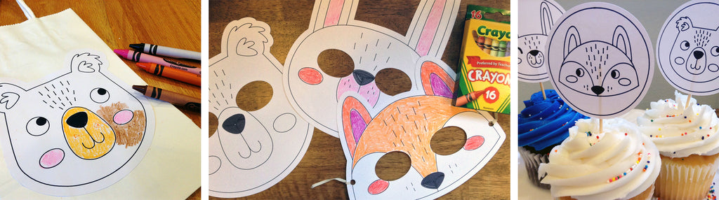 DIY Kids Forest Animal Party Supplies Using Cricut