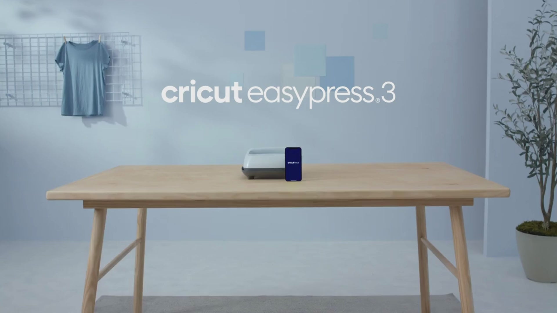 Cricut EasyPress® 3 - 9 in x 9 Heat Press in with EasyPress® Mat - 12 in x  12 in - Zen Blue 