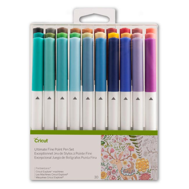Cricut® Opaque Gel Pens 1.0 mm, Pink/White/Orange/Yellow/Blue (5 ct),  Medium Point 