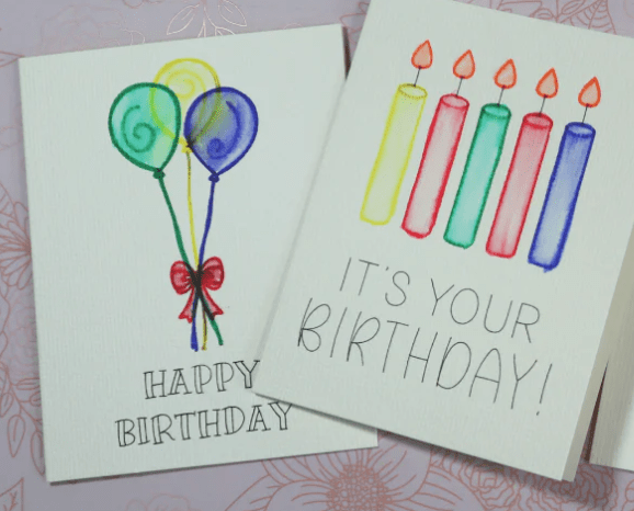 Handmade Happy Birthday Card, Birthday Card Pack Set, Birthday Card  Stationary, Balloon Birthday Card, Handmade Card, Birthday Gift Idea