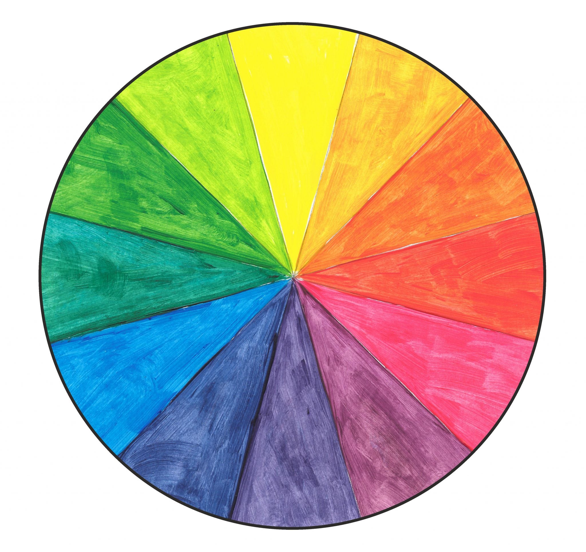 primary colors in the color wheel