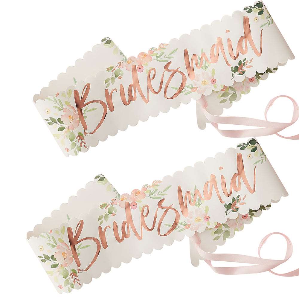 Bridesmaid Sash Set