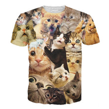 Load image into Gallery viewer, Uideazone Kitten T-Shirt 3d Cat Tee Shirt For Women Men