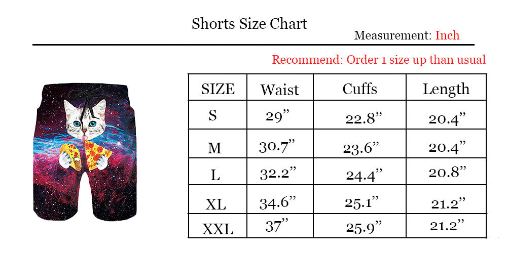 Swim Trunk Size Chart