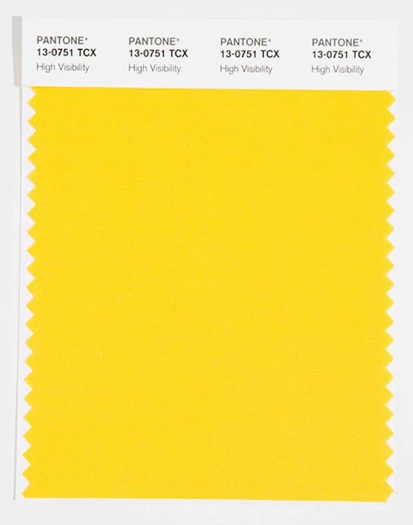 Color Trends for Fall Winter 2023/2024 Pantone High Visibility Yellow