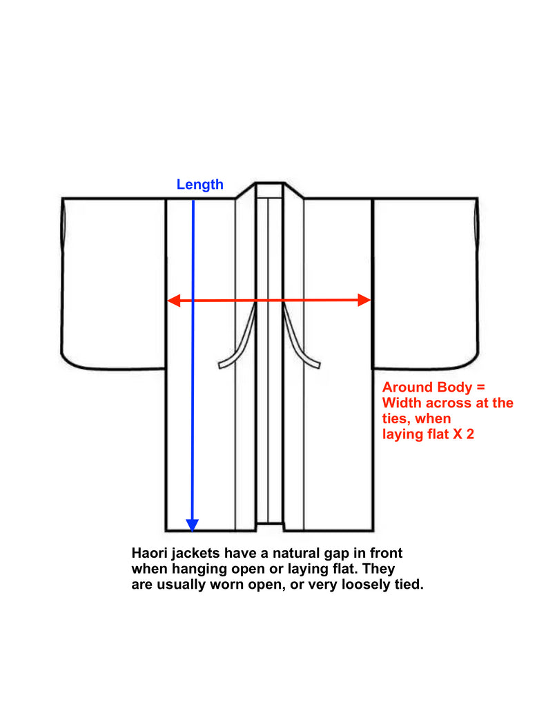 haori measurement diagram