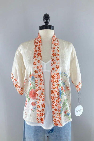 1920s silk pajama top